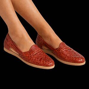 Gaiviz Women’s Huarache Woven Leather Flats, 7.5